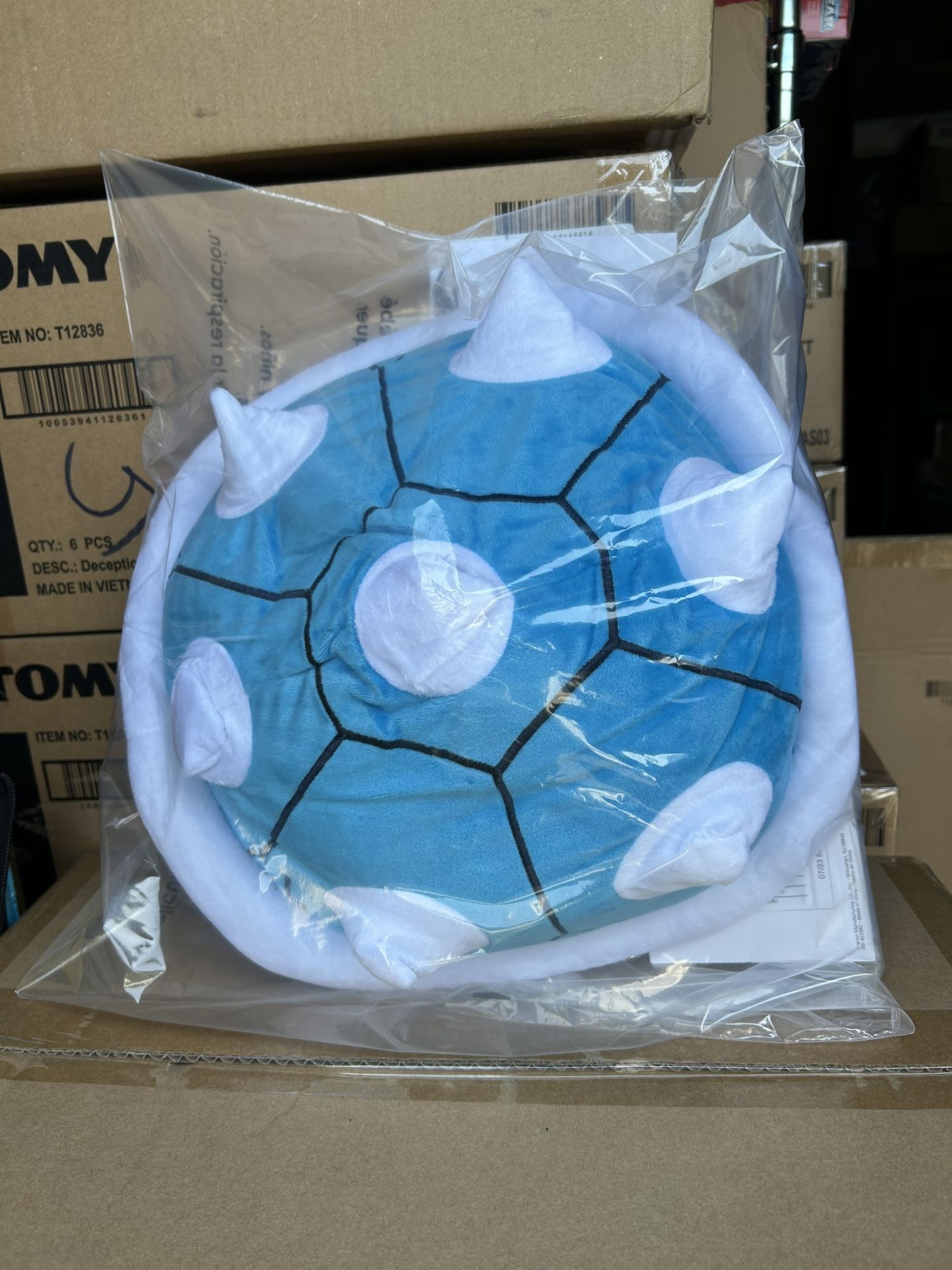 Mario Kart 14” Blue Shell Pillow Plush