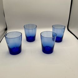 Blue Ombre Glass Tumbler Set - 4-Pack
