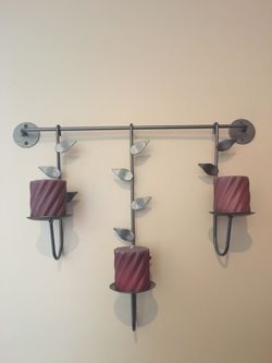 Wall candle holder. 22.5 x 17.5