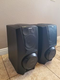 2 Large Sony Speakers System S.A.W.  Super Woofer 