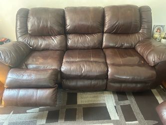 Leather recliner Sofa and recliner loveseat