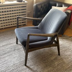 Braden Mid-Century Modern Chair - Modern Velvet Shadow