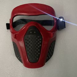 Kids Red and Gray Light Up Mask