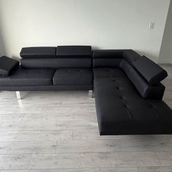 Brand New Leather Sectional Sofa / Sofa Seccional Nuevo a Estrenar … Fast 🚚