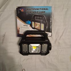 Multifunctional Portable Solar Lamp With Several Settings 