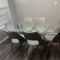 Glass Dinning Table 