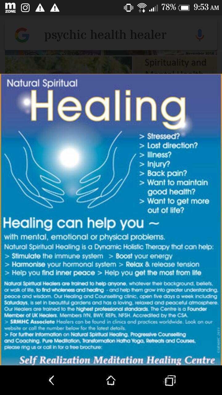 Psychic healing