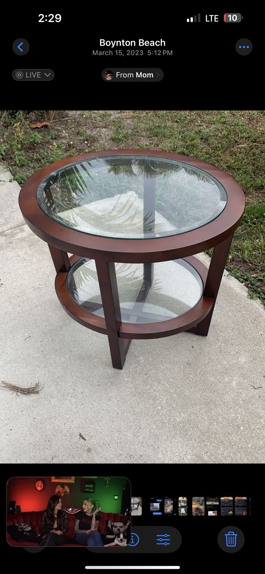 2 Hardwood End Tables