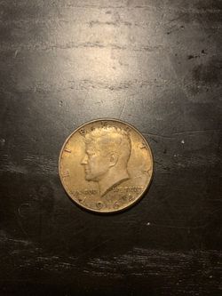 1964 Kennedy half dollar.