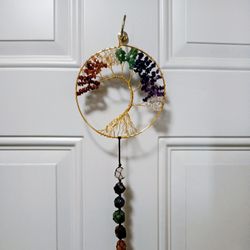 Chakra Crystal Tree of Life Hanging Ornament