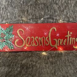 π Beautiful Wooden Season Greetings Sign π