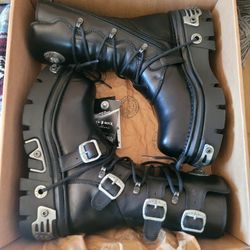 New Rock Mens Boots Reactor With Laces