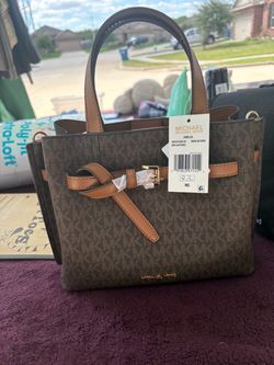 Michael Kors Emilia Small Satchel Brown