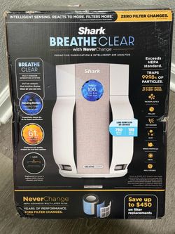 Shark BreatheClear Air Purifier w/ NeverChange Filter – New in Box