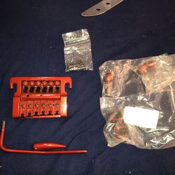 Vintage kahler anodized red tremolo bridge