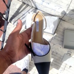 Tony Blanco Shirley Bone/Black Heels