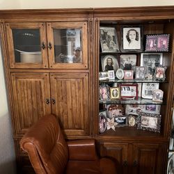 Chest With Shelves Antique Great Condition 