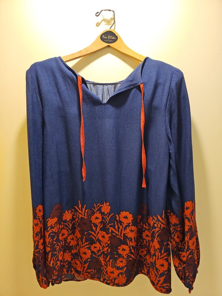 Hatley River Blouse-Wild Flowers Women's Sz. Small Petite