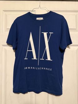 Armani Exchange Mens Blue Graphic Shirt. Size Small.