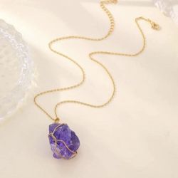 Amethyst Crystal Necklace
