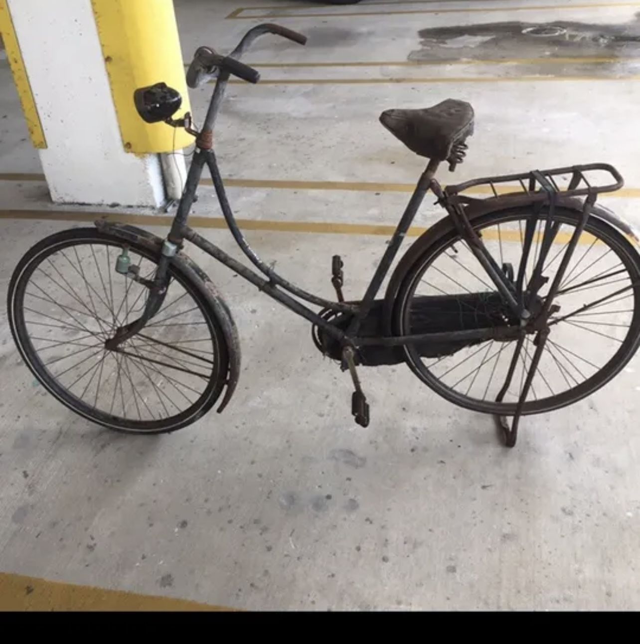 Vintage Bicycle Antique Cruiser collectible Motorcycle Bobber Rusted Rat Rod Art Display Honda Harley Davidson Tall