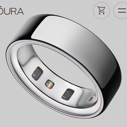 Oura Ring Silver Any Size..