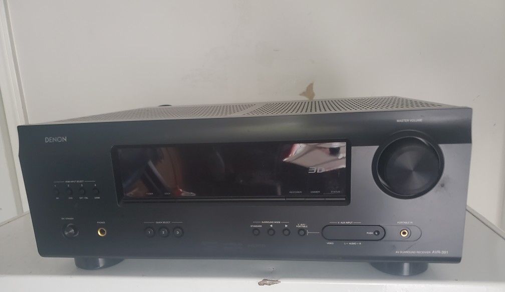 Used Used Used Used Used Used Used!Denon AVR 391 5.1 Channel 110 Watt Receiver HDMI A/V TESTED GOOD!