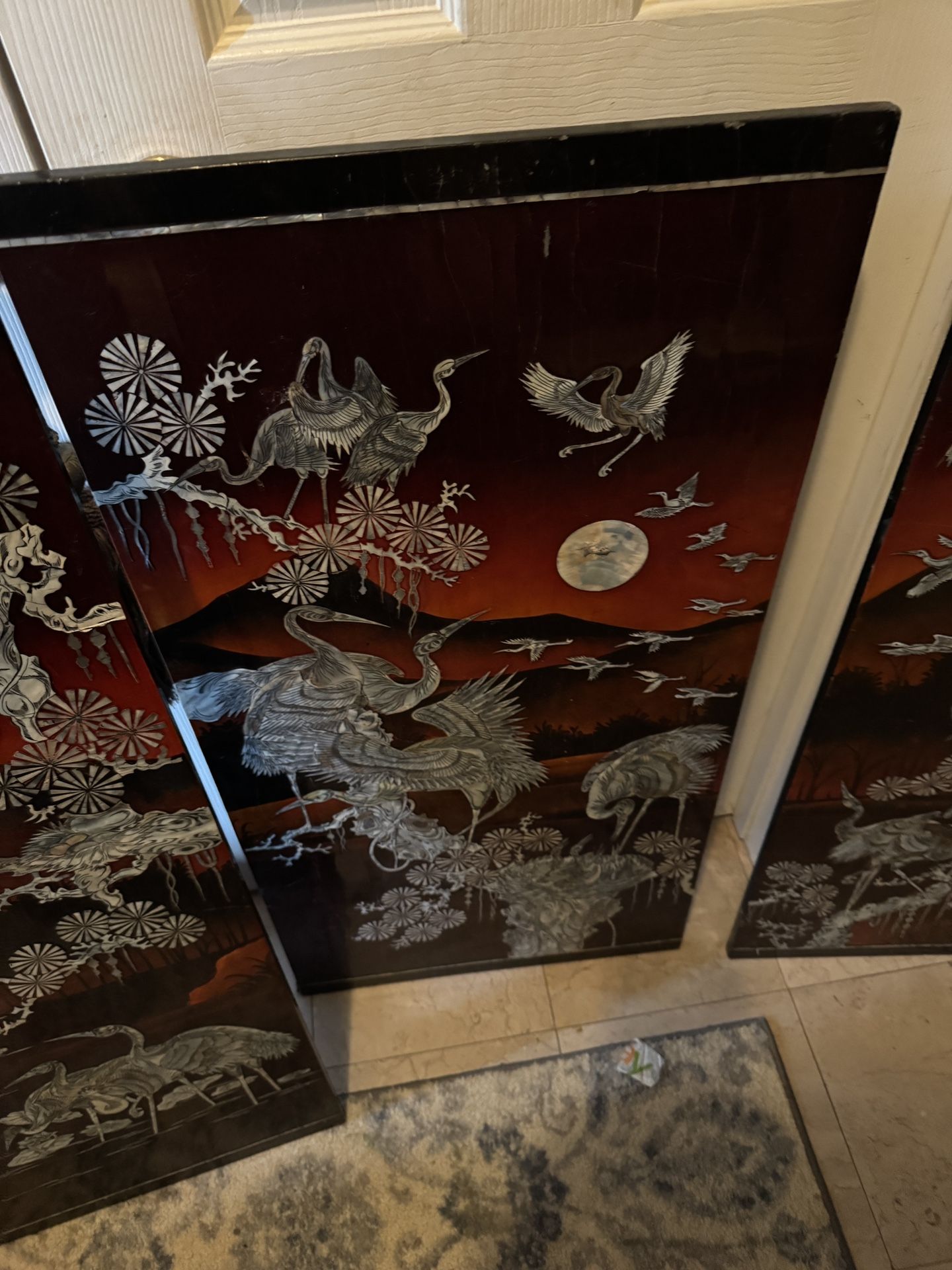 Set Of 3 Chinese Vintage Pictures