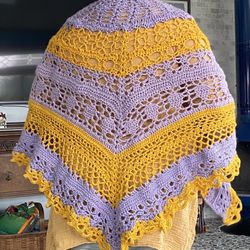 Crochet Shawl, Handmade