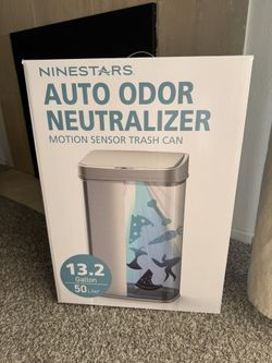NINESTARS AUTO ODOR NEUTRALIZER MOTION SENSOR TRASH CAN