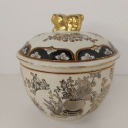 DECORATIVE ASIAN BOWL MADE IN MACAU.