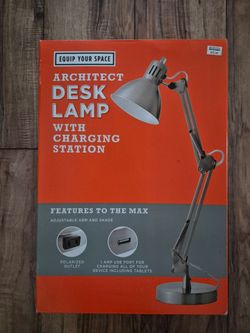 Architect Desk Lamp with Charging Station