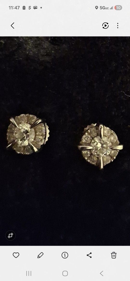 White Gold Diamond Earrings