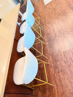 Set of 6 Counter Height Bar Stools – $90