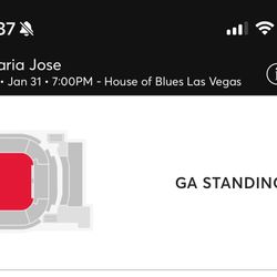 Maria Jose House Of Blues Las Vegas Tickets 