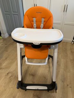 Peg-Perego Siesta, Grow With Baby Folding High Chair & Recliner, Height Adjustable