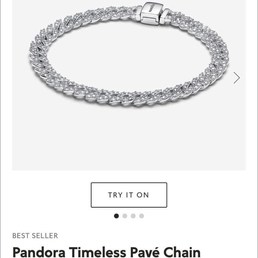 Pandora Timeless Pave Chain Bracelet 