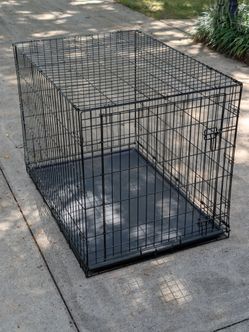 XL dog/pet crate. Foldable w/tray 🔥