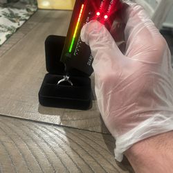 VVS1 Moissanite Engagement Ring