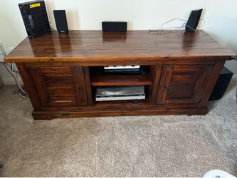 Solid Wood Heavy Duty TV Stand