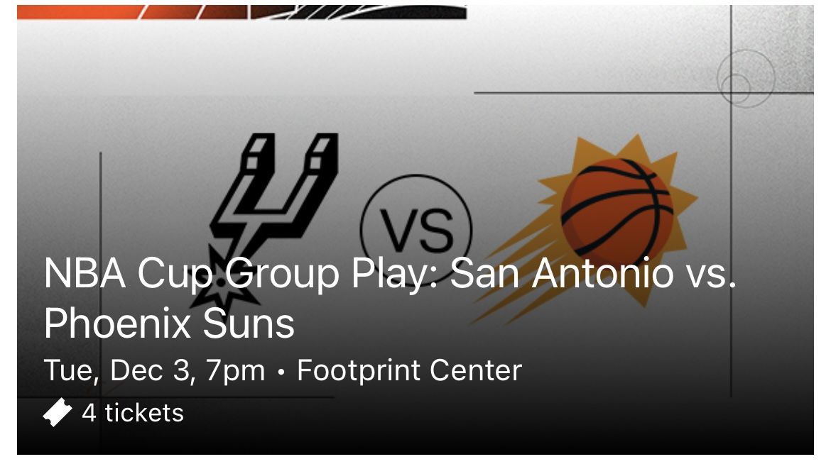Phoenix Suns Vs San Antonio Spurs
