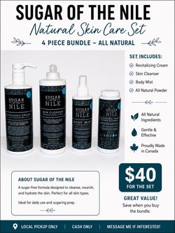 Complete Sugar of the Nile Natural Skin Care Set
