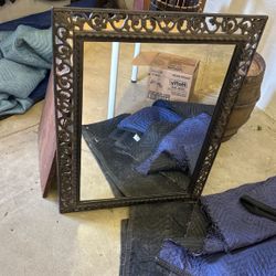 Faux Wood Mirror