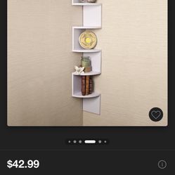 White Corner Shelf