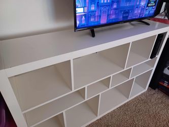 White Cube Shelving Unit / TV Stand