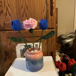Ramos de Flores a Crochet tejidos a mano( Bouquets Crochet Flower)