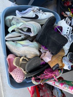 Container of kids shoes FREE of