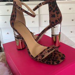 Leopard And Gold Heels