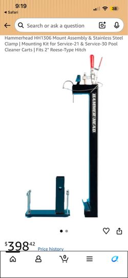 Hammerhead hitch mount assembly pool service