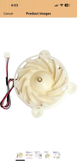 DA31-00342A (OEM Part) Refrigerator Motor BLDC FAN Fit for Samsung Freezer Evaporator RS27T5200SG, RS22T5561SR, RS22T5201SR, RS27T5200SR, RS23A500ASR,